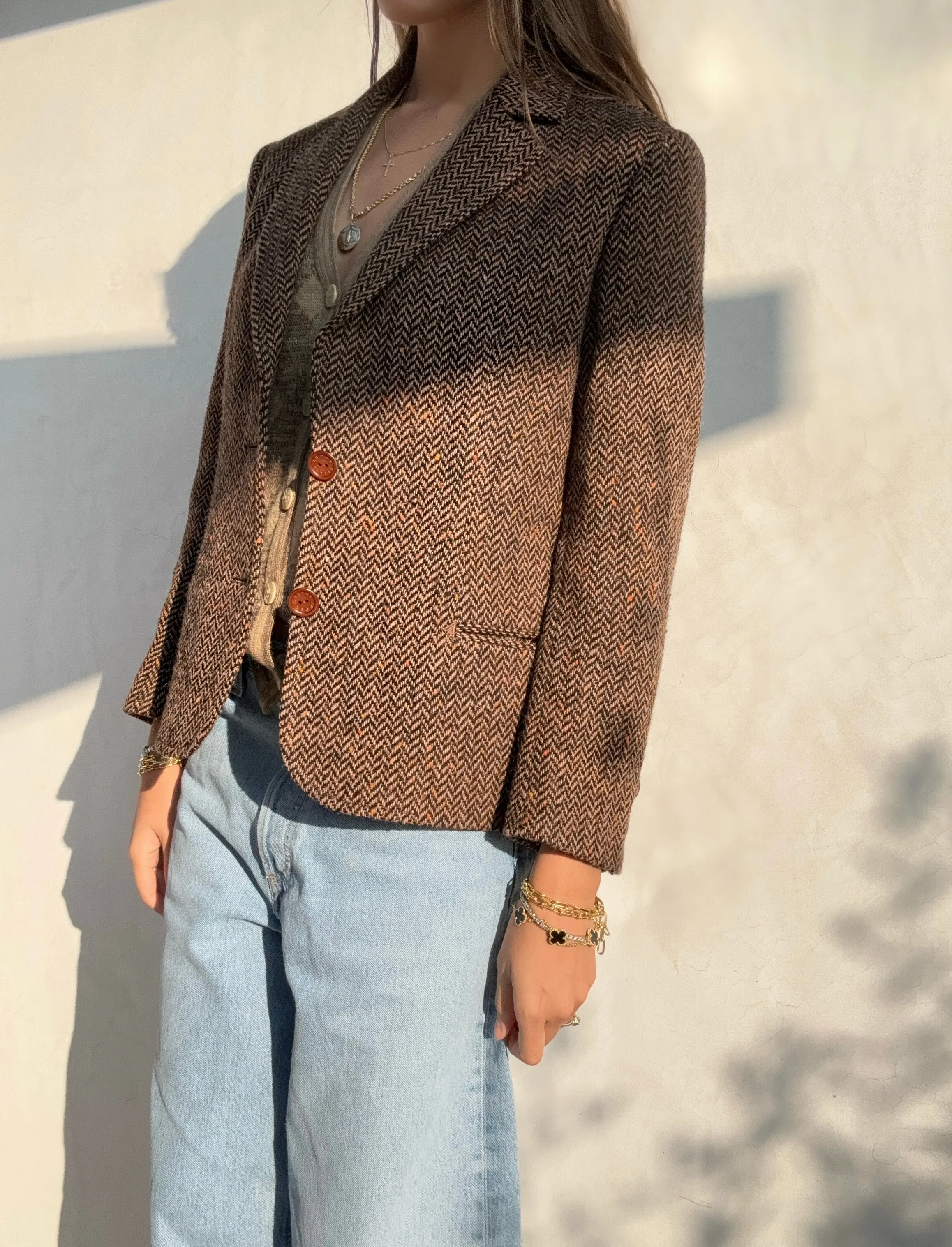 1990's Celine Paris Tweed Blazer