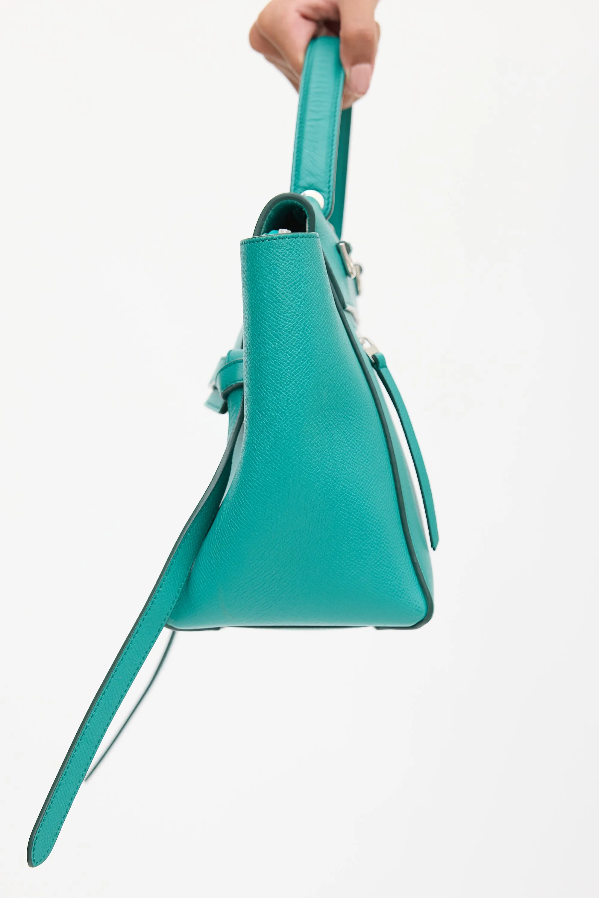 2017 Green Leather Micro Belt Bag