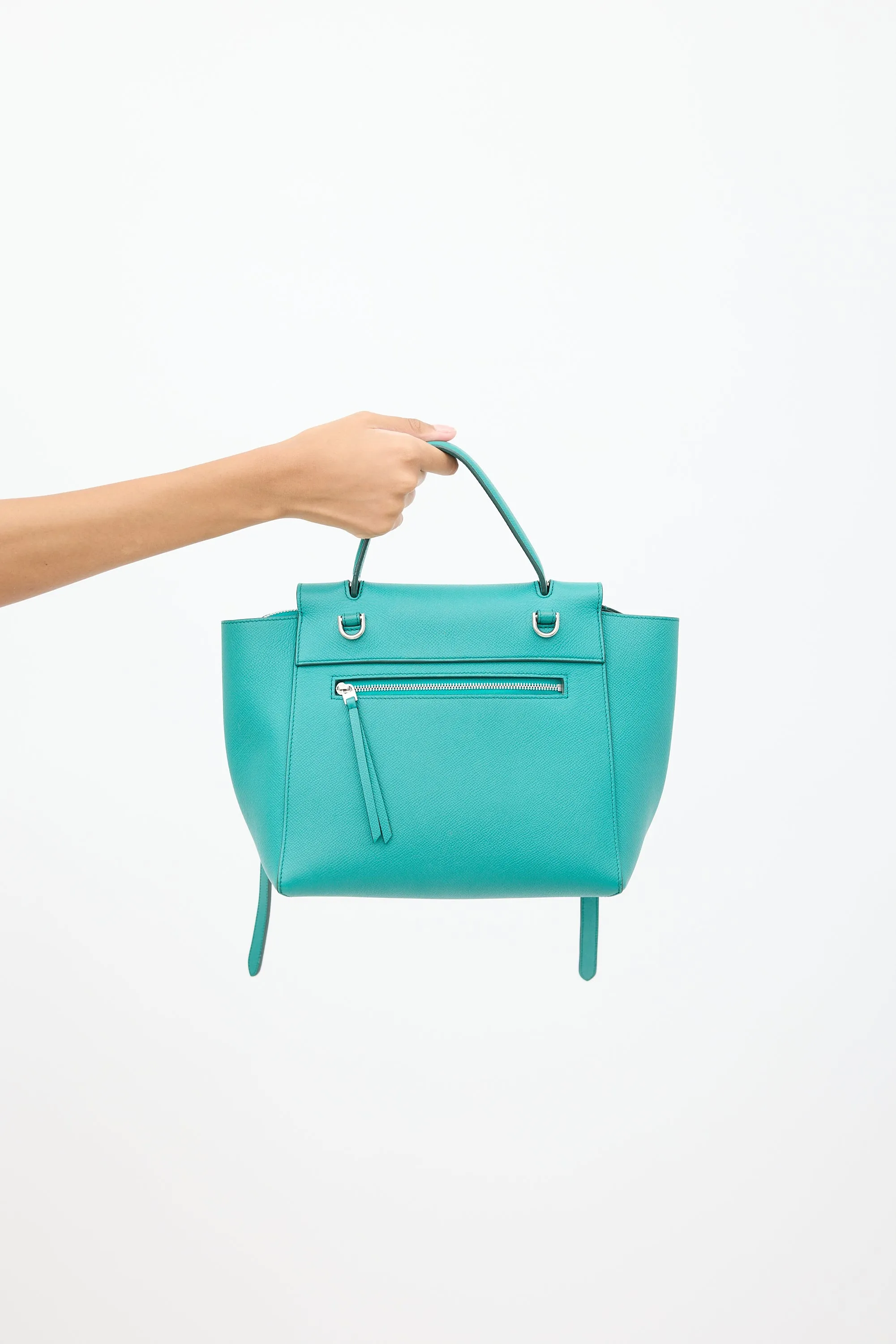 2017 Green Leather Micro Belt Bag