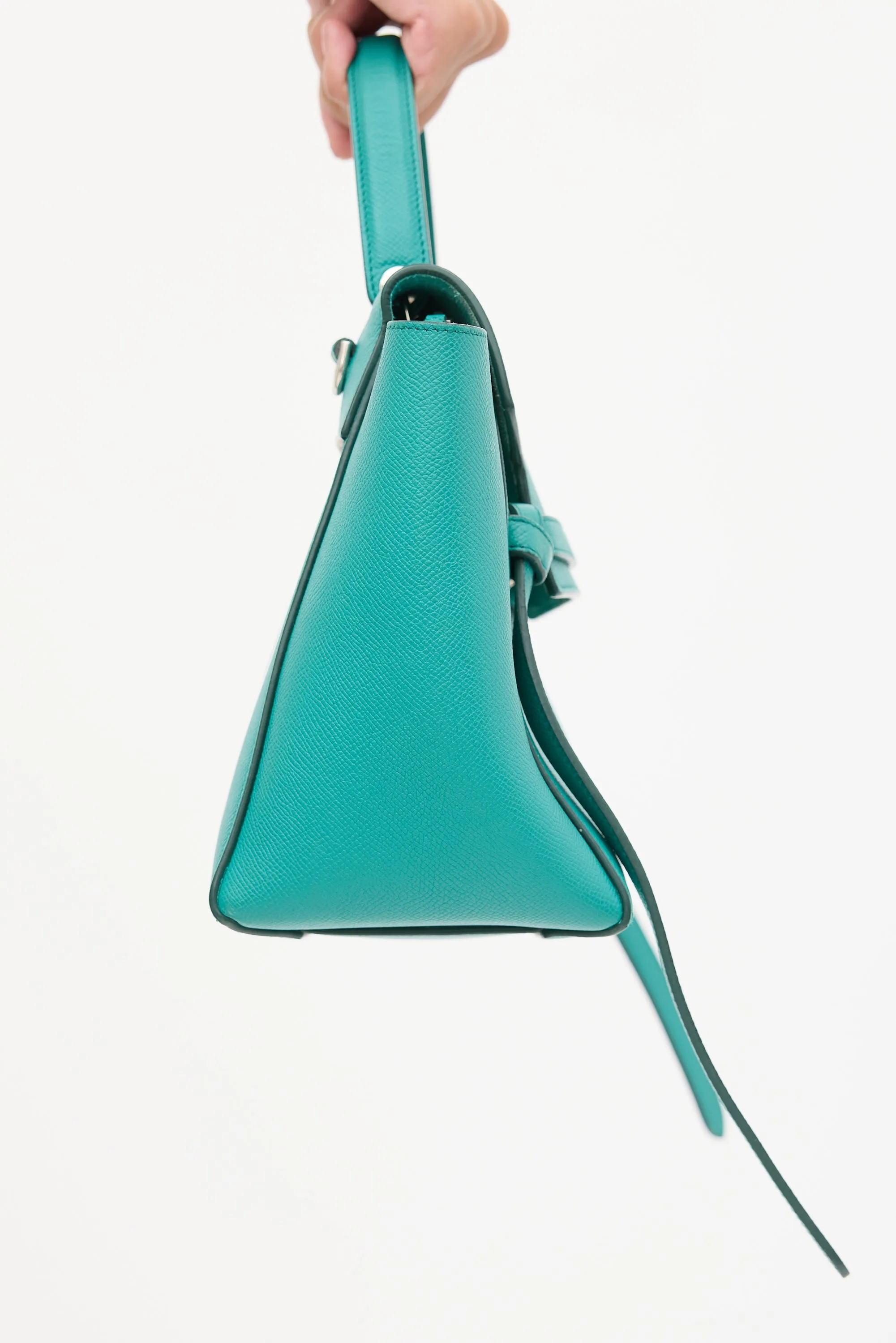 2017 Green Leather Micro Belt Bag