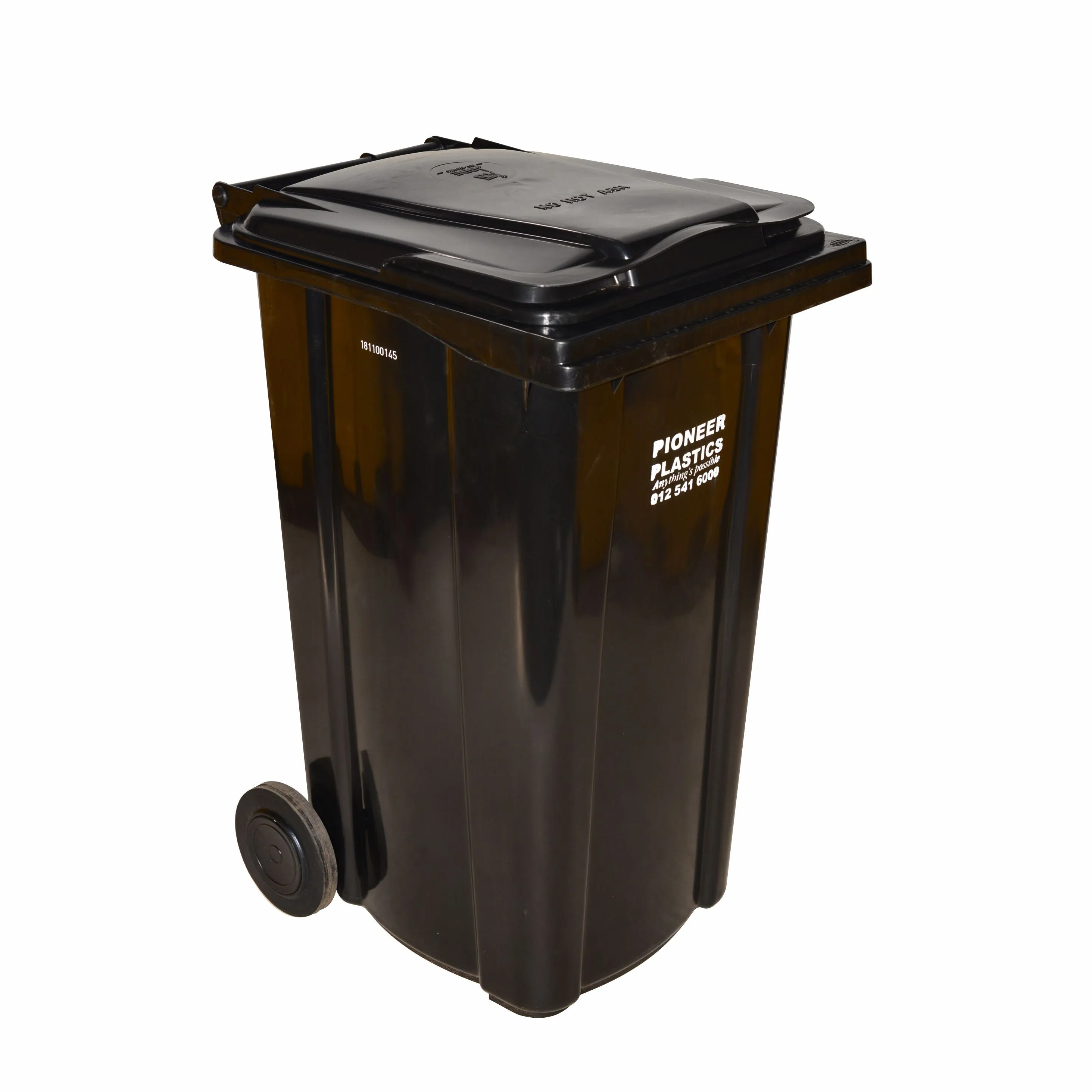 240L Wheelie Bin Black
