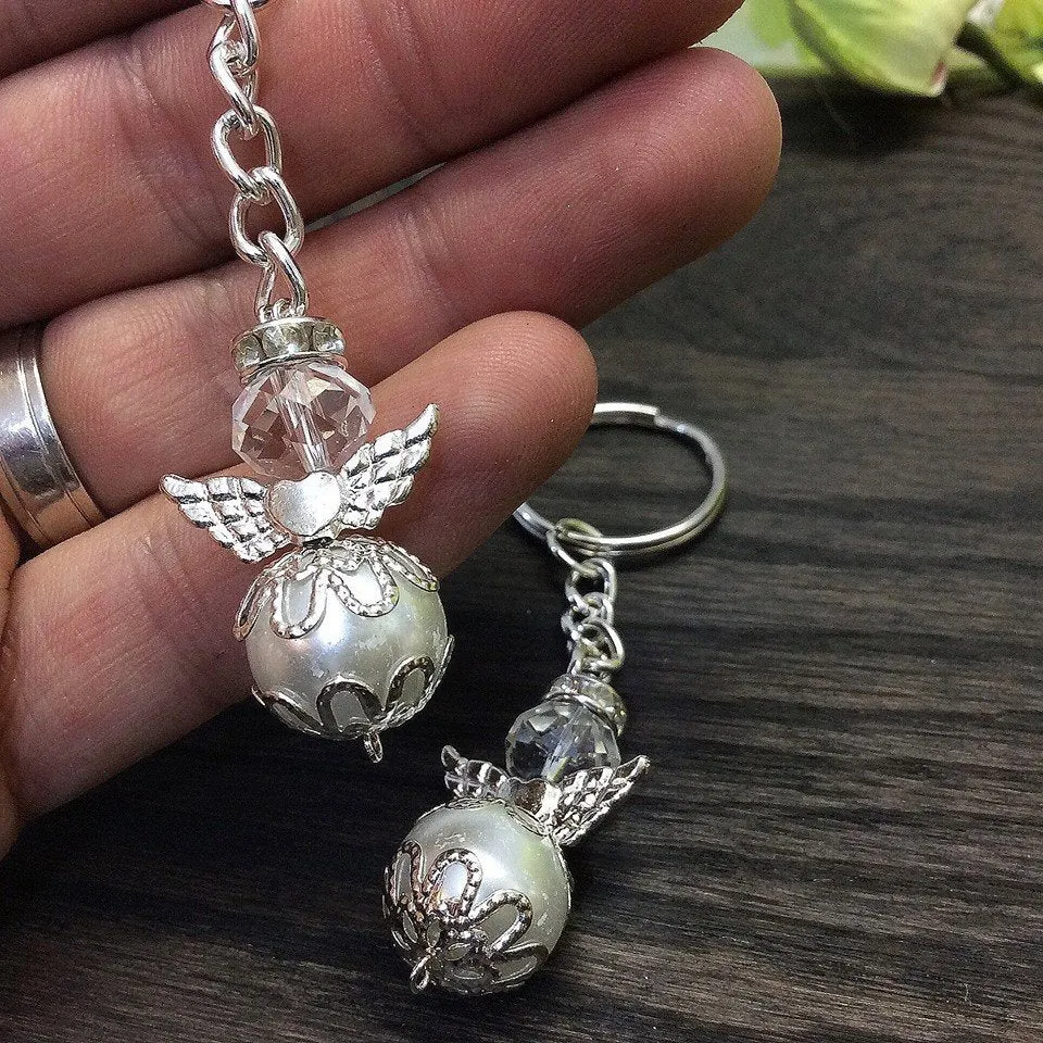 45 pcs Angel keychain, christening favor, baptism angel favor, christening keychain favor, boy baptism favor, girl baptism favor, communion