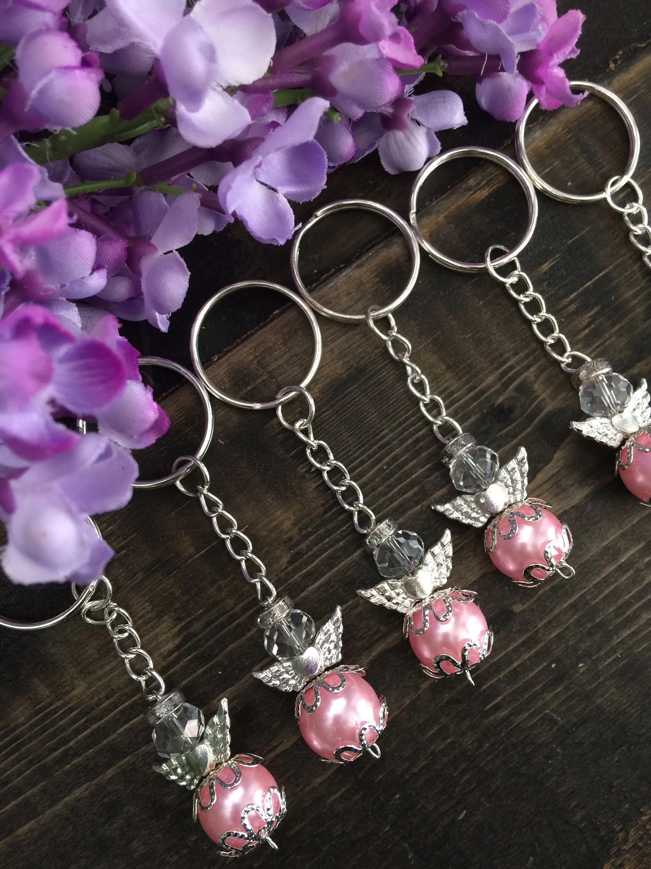 45 pcs Angel keychain, christening favor, baptism angel favor, christening keychain favor, boy baptism favor, girl baptism favor, communion