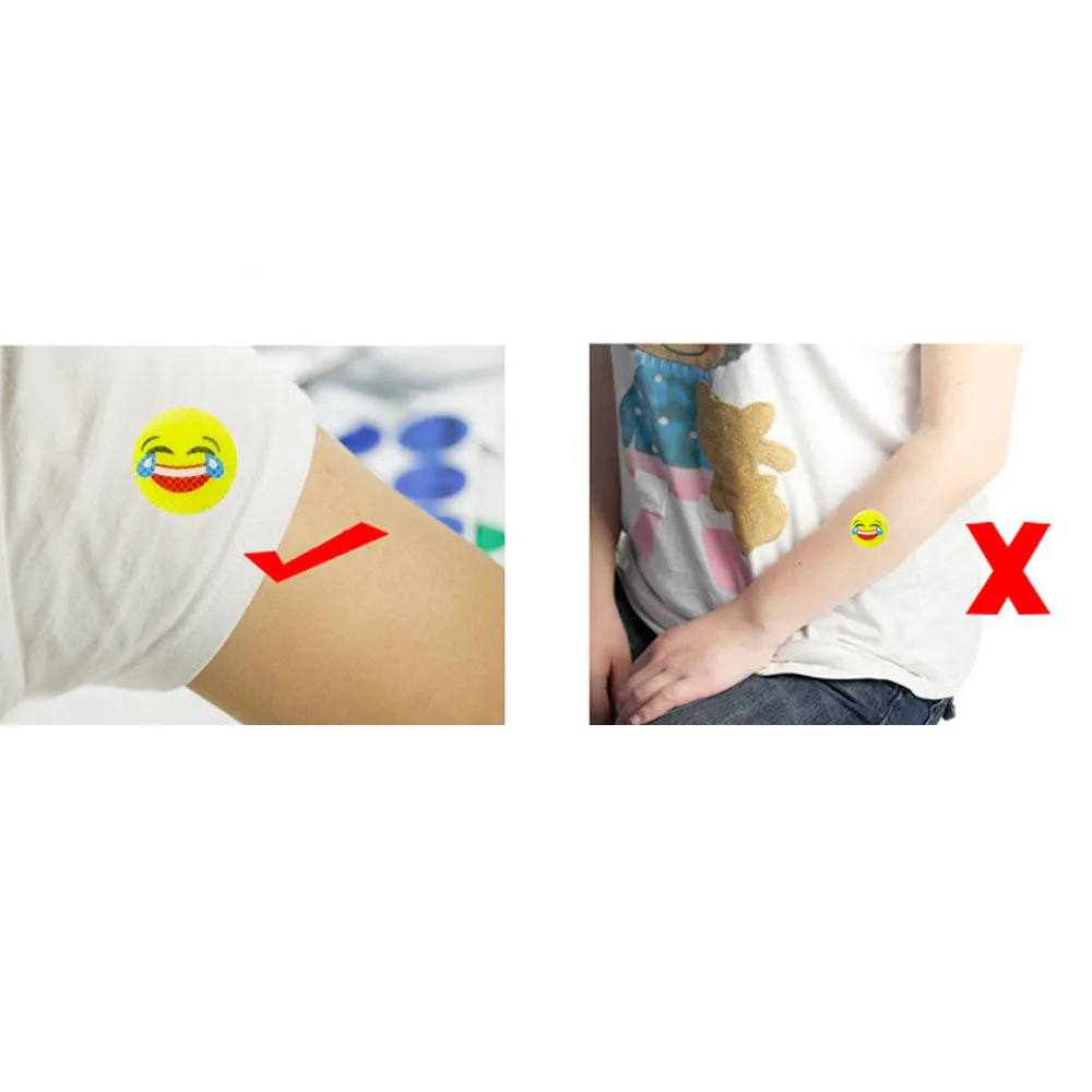 72 Pc Mosquito Repellent Emoji Sticker Skin Patch Natural Non Toxic Protect Kids