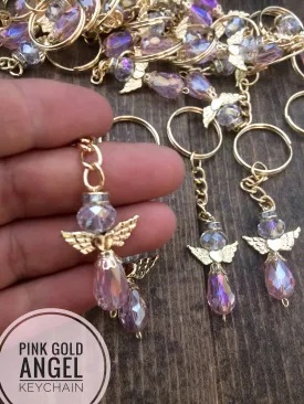80pcs pink Angel keychain, blue baptism favors, christening favor, baptism angel favor keychains, recuerdos de bautizo