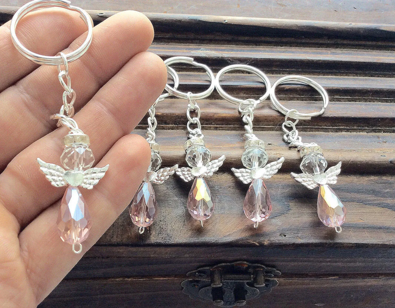 80pcs pink Angel keychain, blue baptism favors, christening favor, baptism angel favor keychains, recuerdos de bautizo
