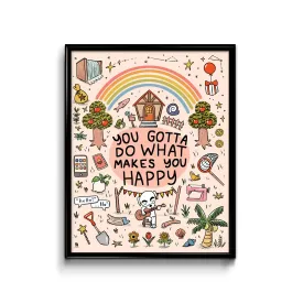 ACNH Do What Makes You Happy Print