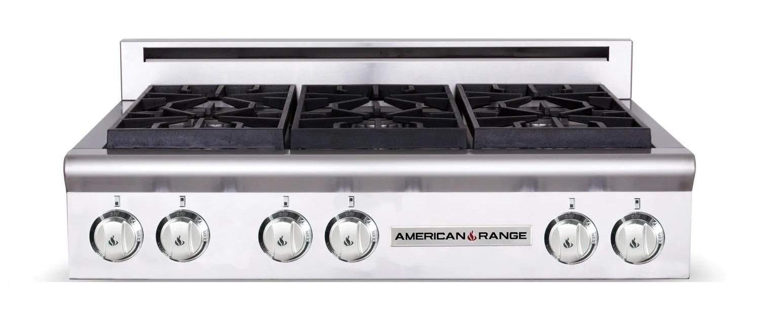 American Range AMERICANRANGELEGENDARSCT364GR Legend 36 Inch Cuisine Rangetop
