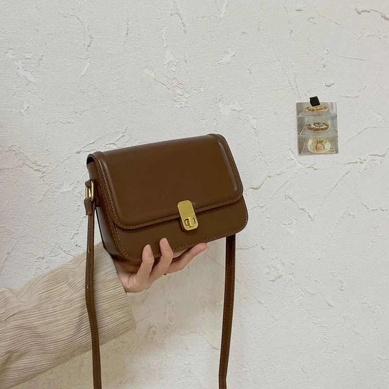 Autumn Winter Retro Special-Interest Design Small Bag Trendy Fashion Advanced Texture Shoulder Crossbody Small Square Bag