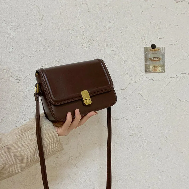 Autumn Winter Retro Special-Interest Design Small Bag Trendy Fashion Advanced Texture Shoulder Crossbody Small Square Bag