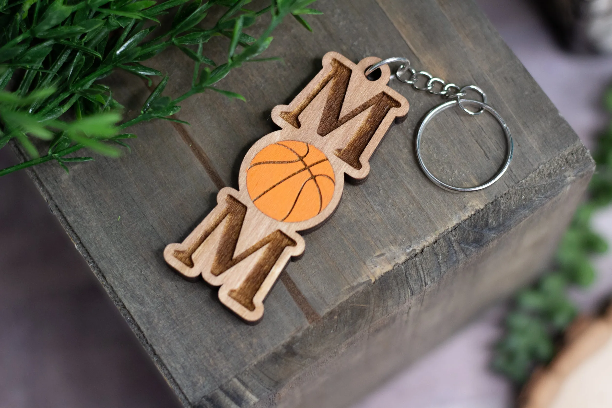Basketball Mom Keychain