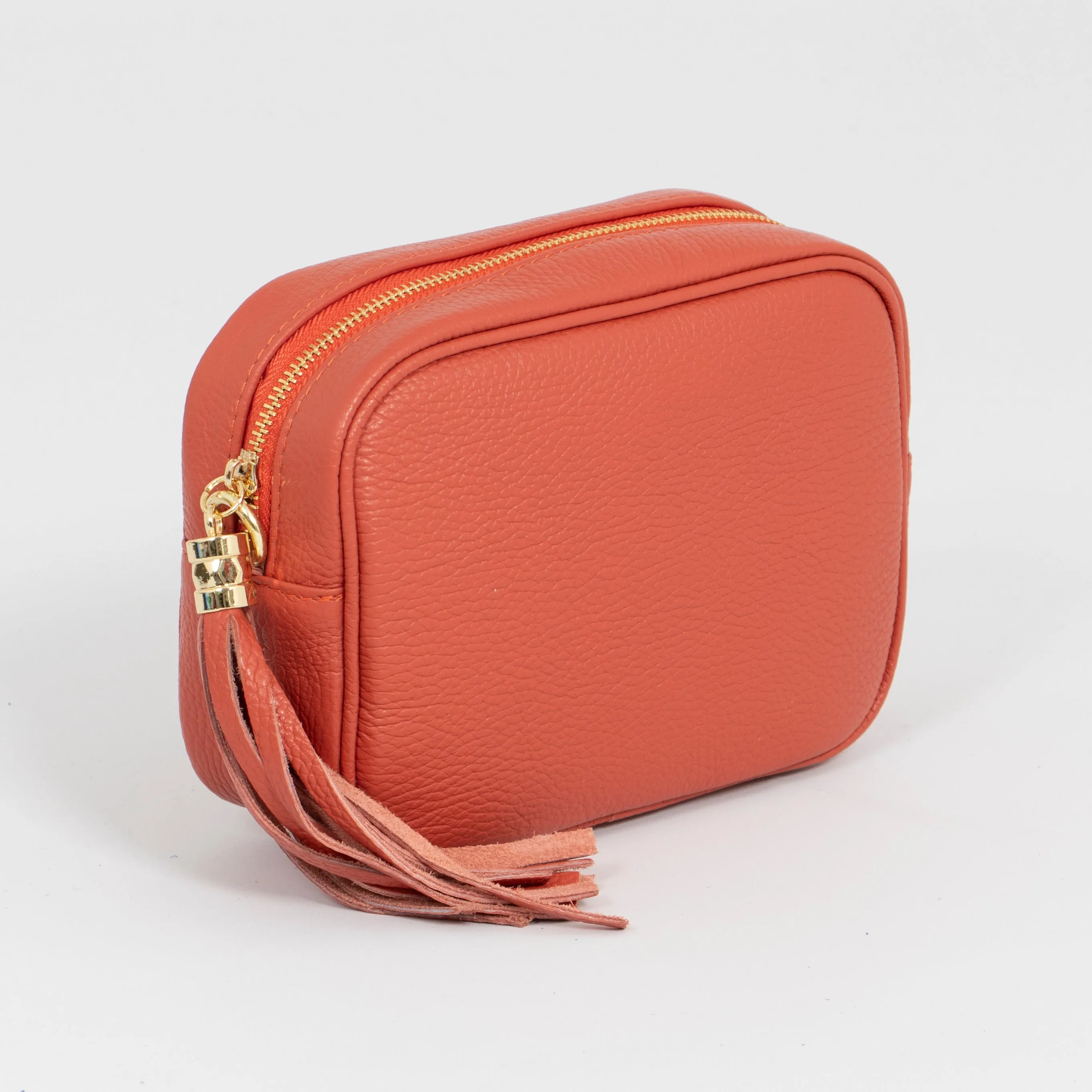 Beau Crossbody Bag - Burnt Orange, Pebbled
