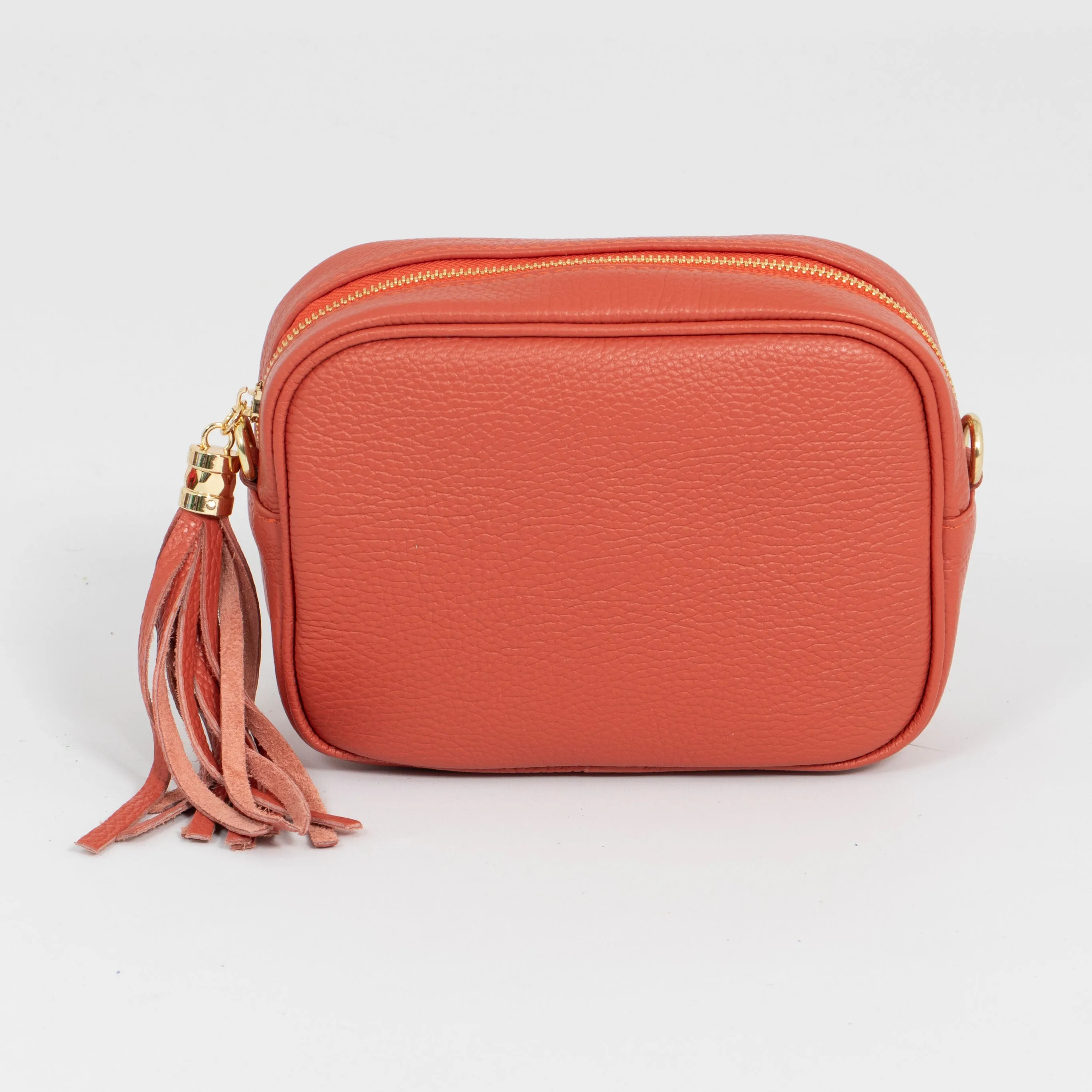 Beau Crossbody Bag - Burnt Orange, Pebbled