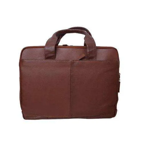Bermuda Genuine Leather Computer Laptop Bag - Brown