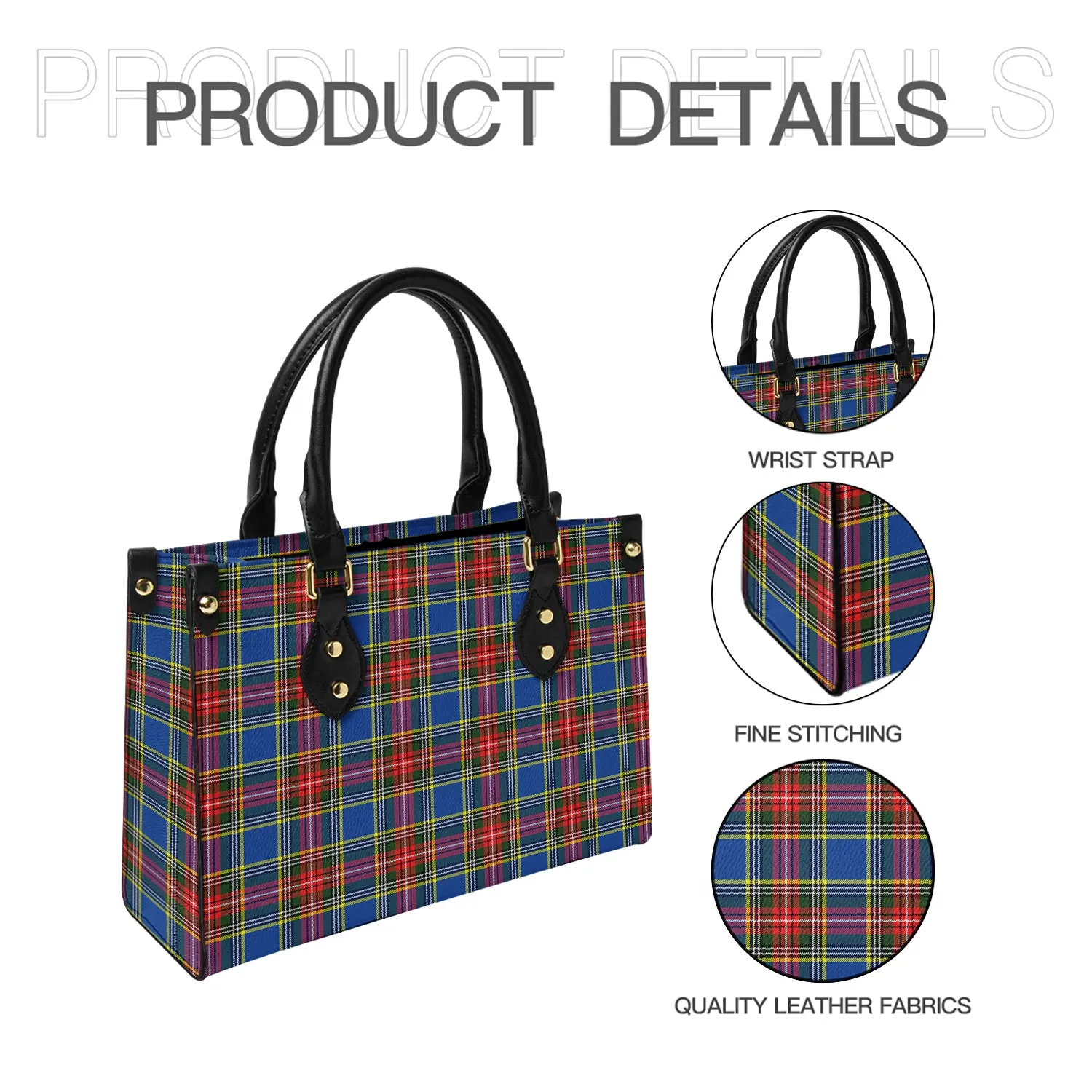 Bethune Tartan Leather Bag