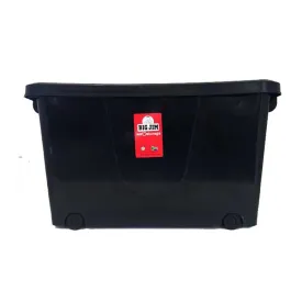 BIG JIM Bin Storage Multibox Black On Wheels 32 Litres