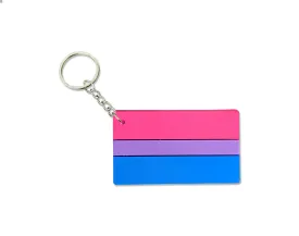 Bisexual Pride Flag Keychains