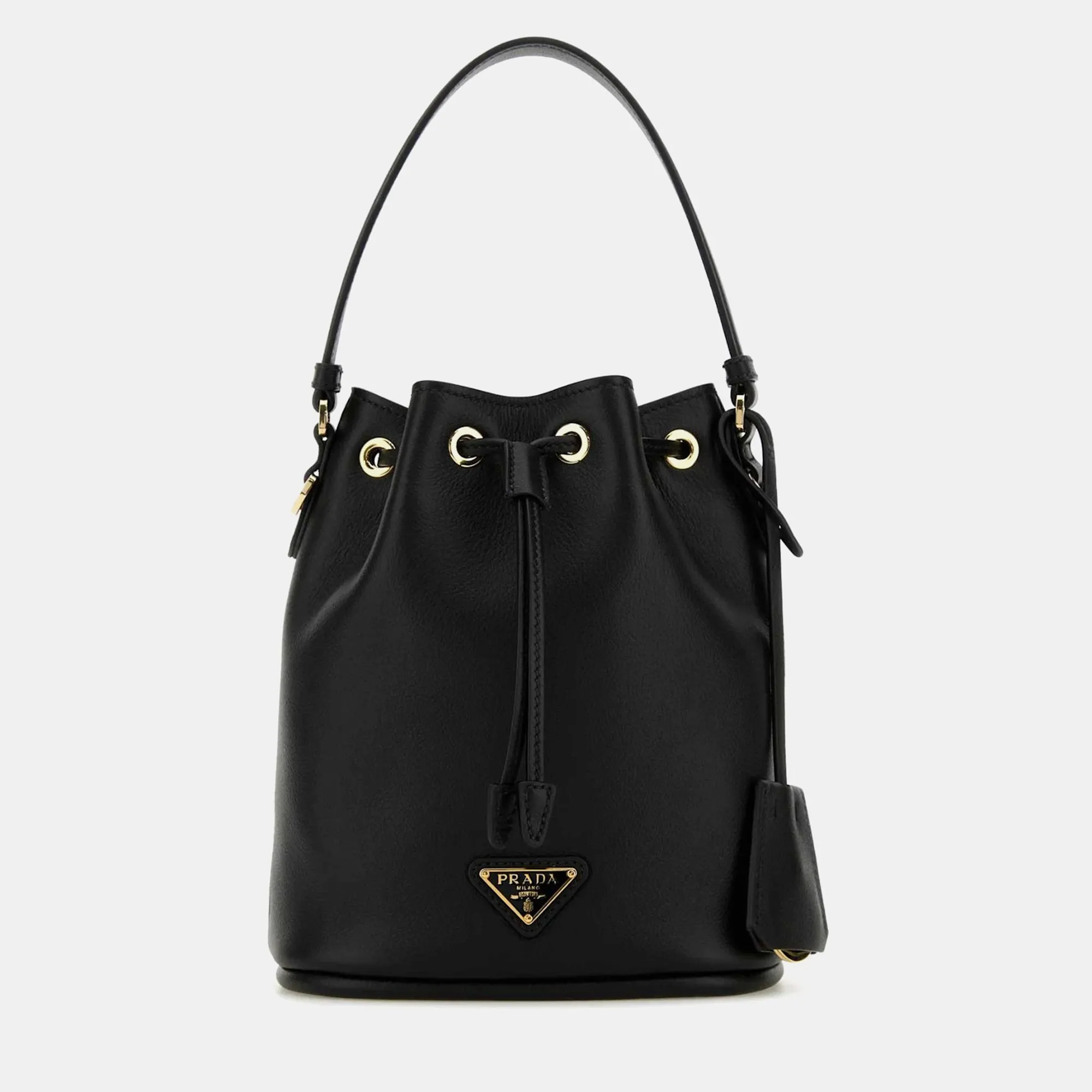 Black Leather Re-edition 1978 Bucket Bag