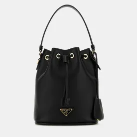 Black Leather Re-edition 1978 Bucket Bag