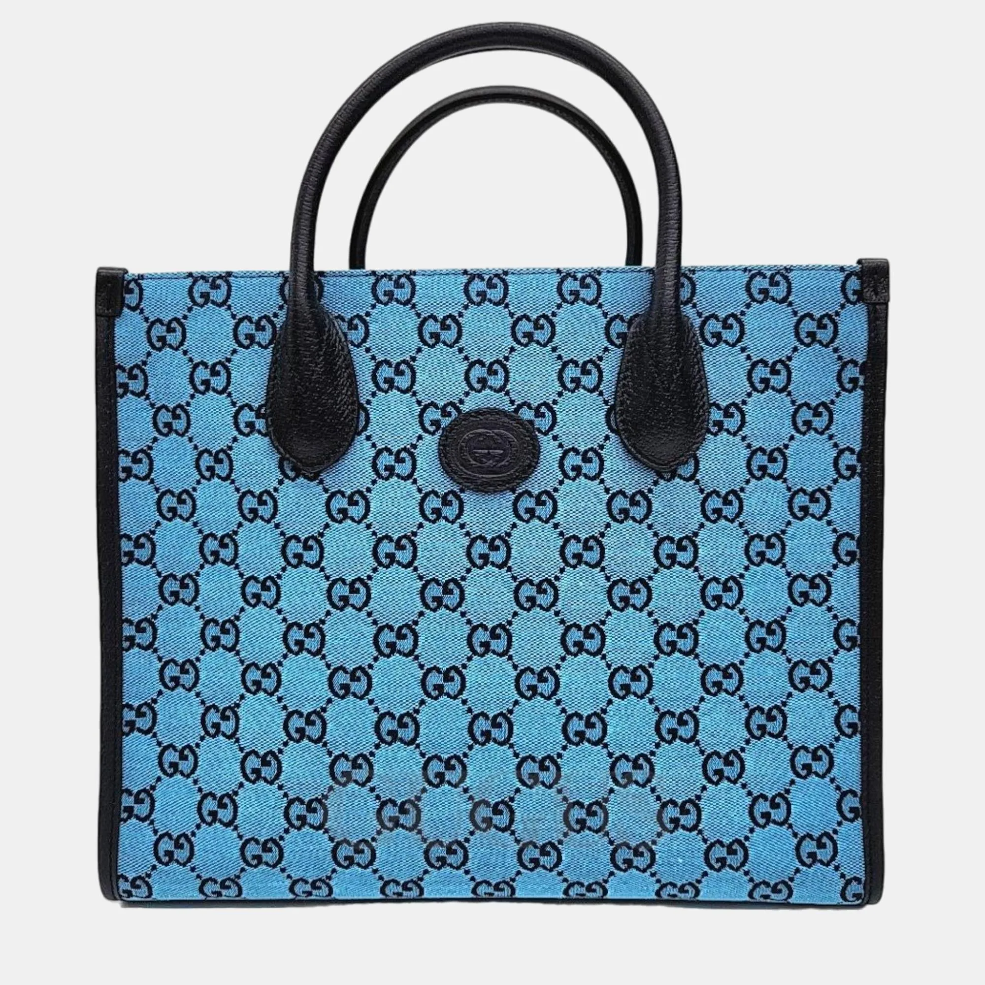Blue GG Canvas small tote bag