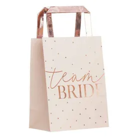 Blush Pink Team Bride Bachelorette Party Bags