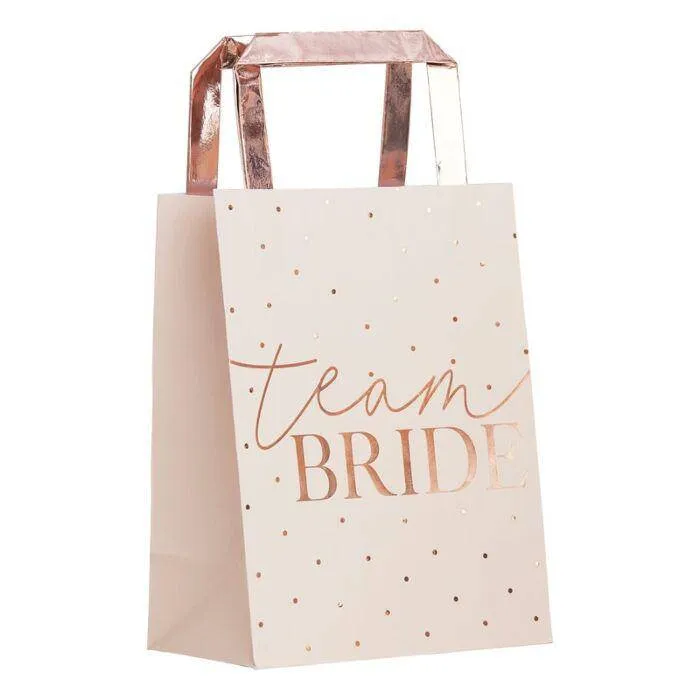 Blush Pink Team Bride Bachelorette Party Bags