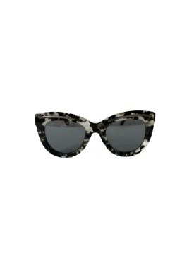 Bottega Veneta Avana silver tortoise sunglasses NEW CASE