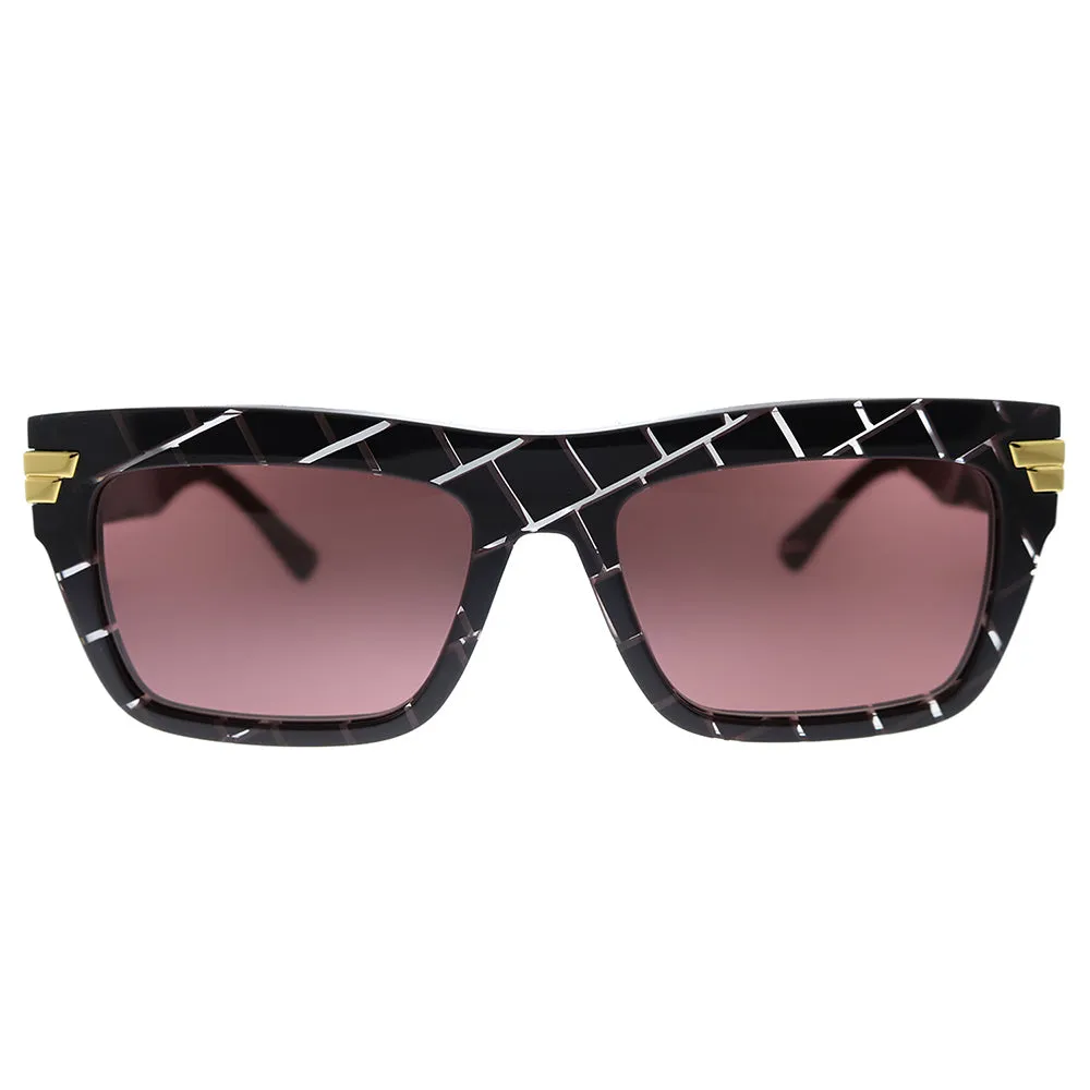 Bottega Veneta  BV 1058S 003 Unisex Rectangle Sunglasses
