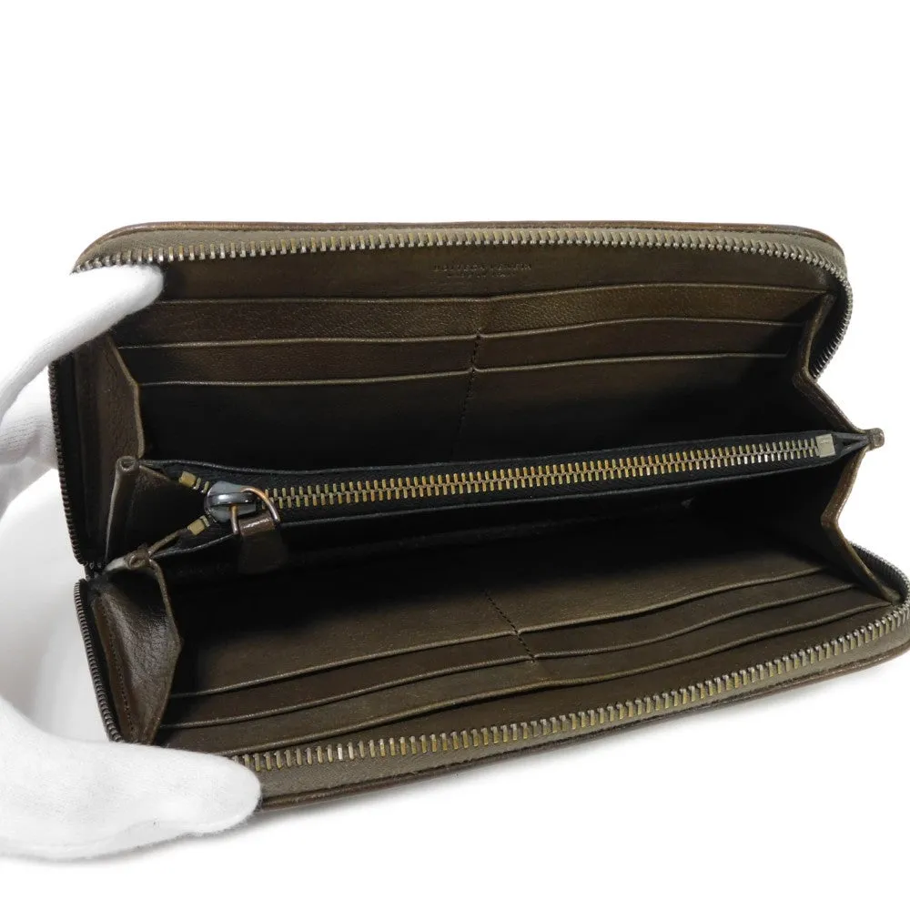 Bottega Veneta Calfskin Zip Around Wallet