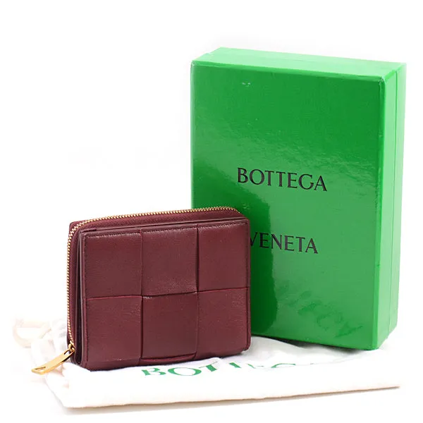 Bottega Veneta Intrecciato Bifold Zip Wallet 701458