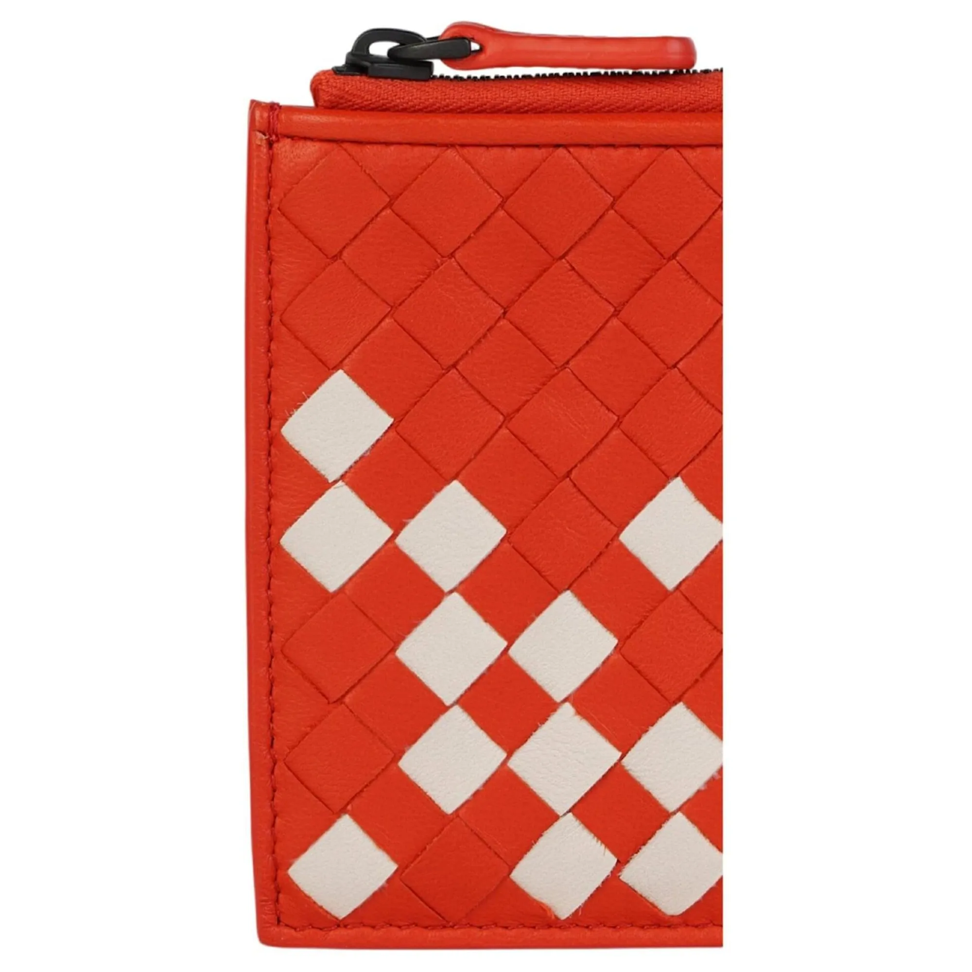 Bottega Veneta Intrecciato Leather Zip-Around Slim Wallet