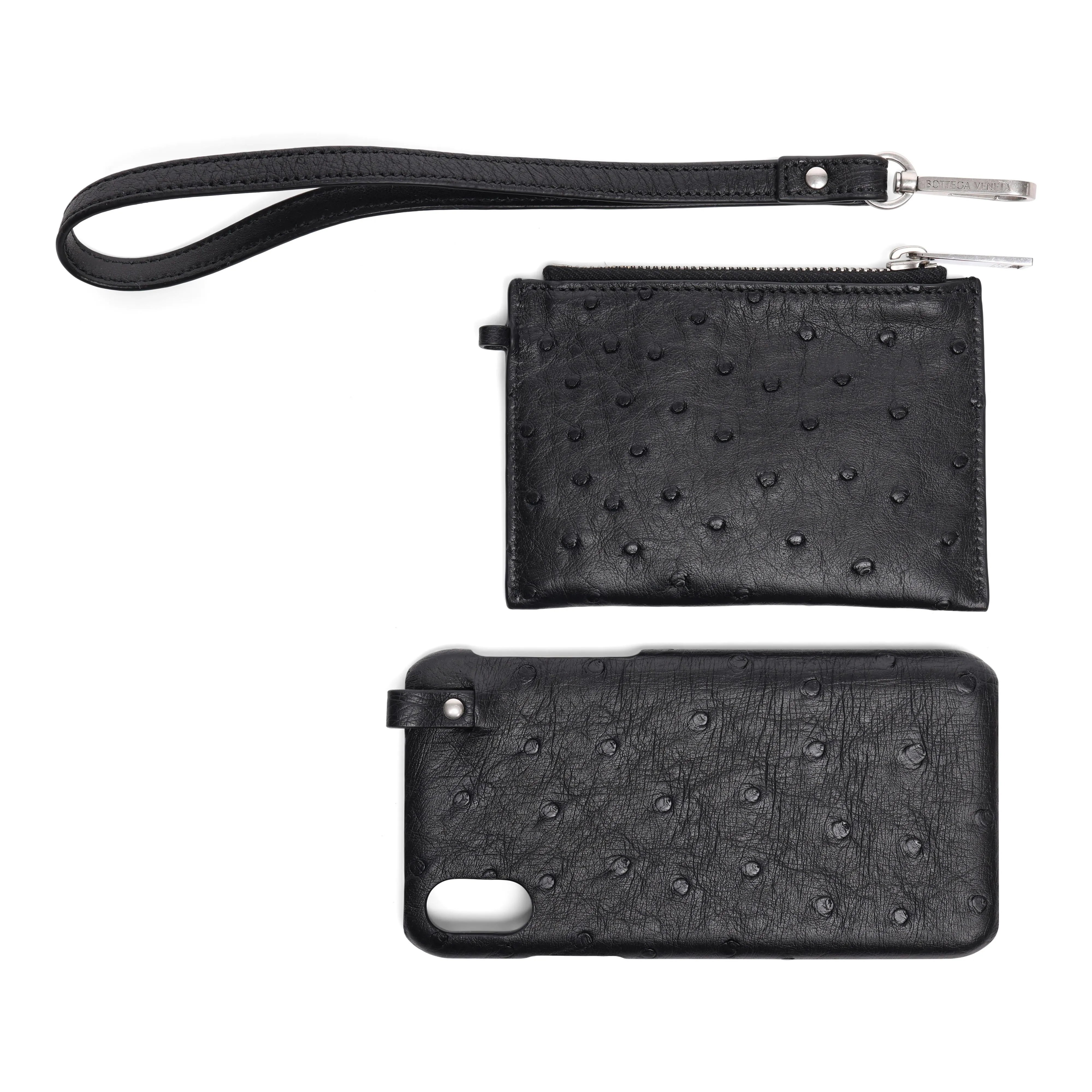 Bottega Veneta Leather Iphone Case And Wallet Wristlet