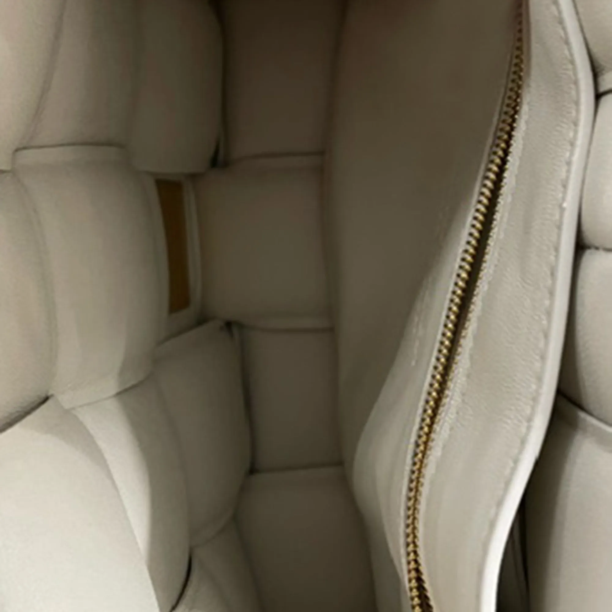Bottega Veneta Padded Cassette Bag in White Lambskin Leather