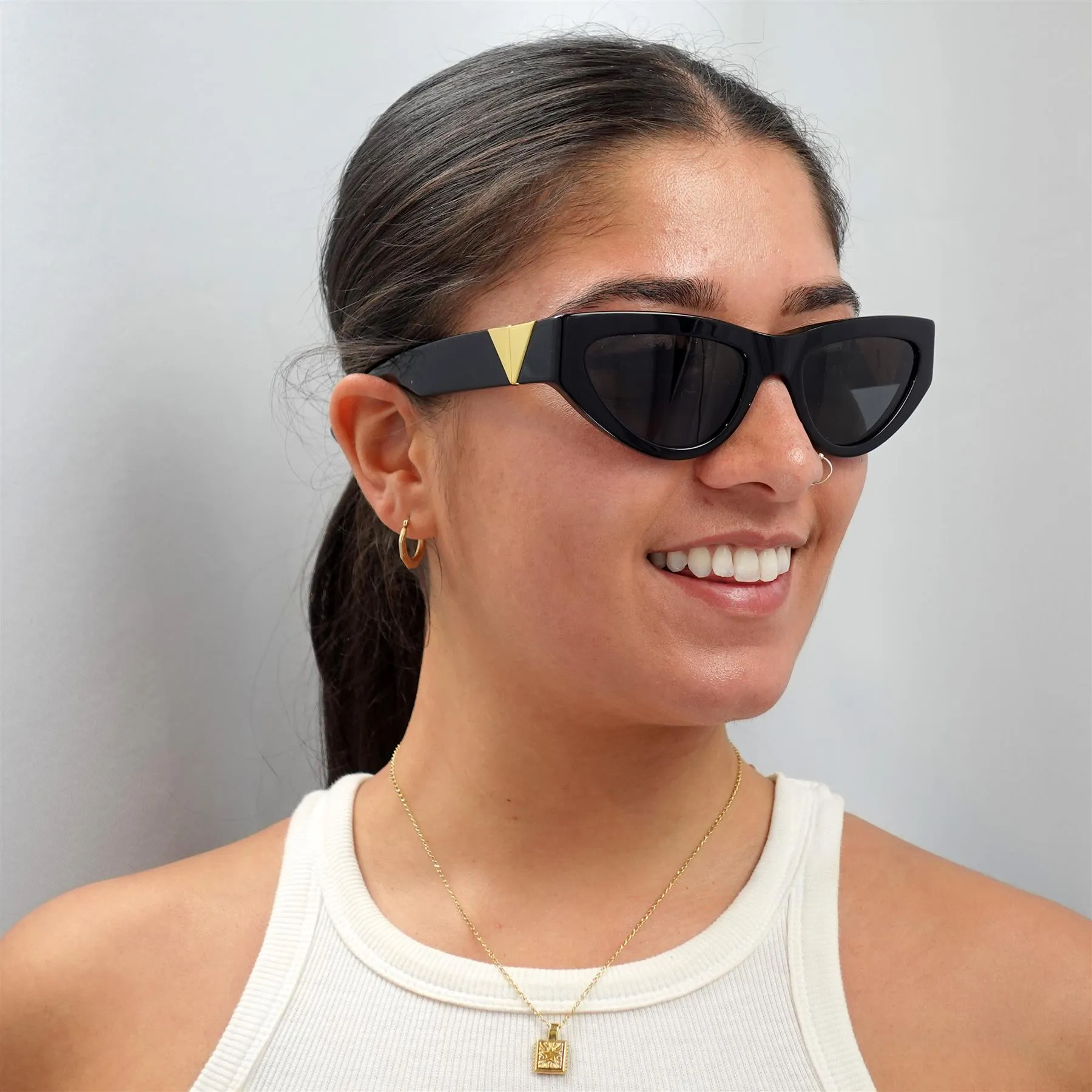 Bottega Veneta Sunglasses BV1176S 001 Black Grey