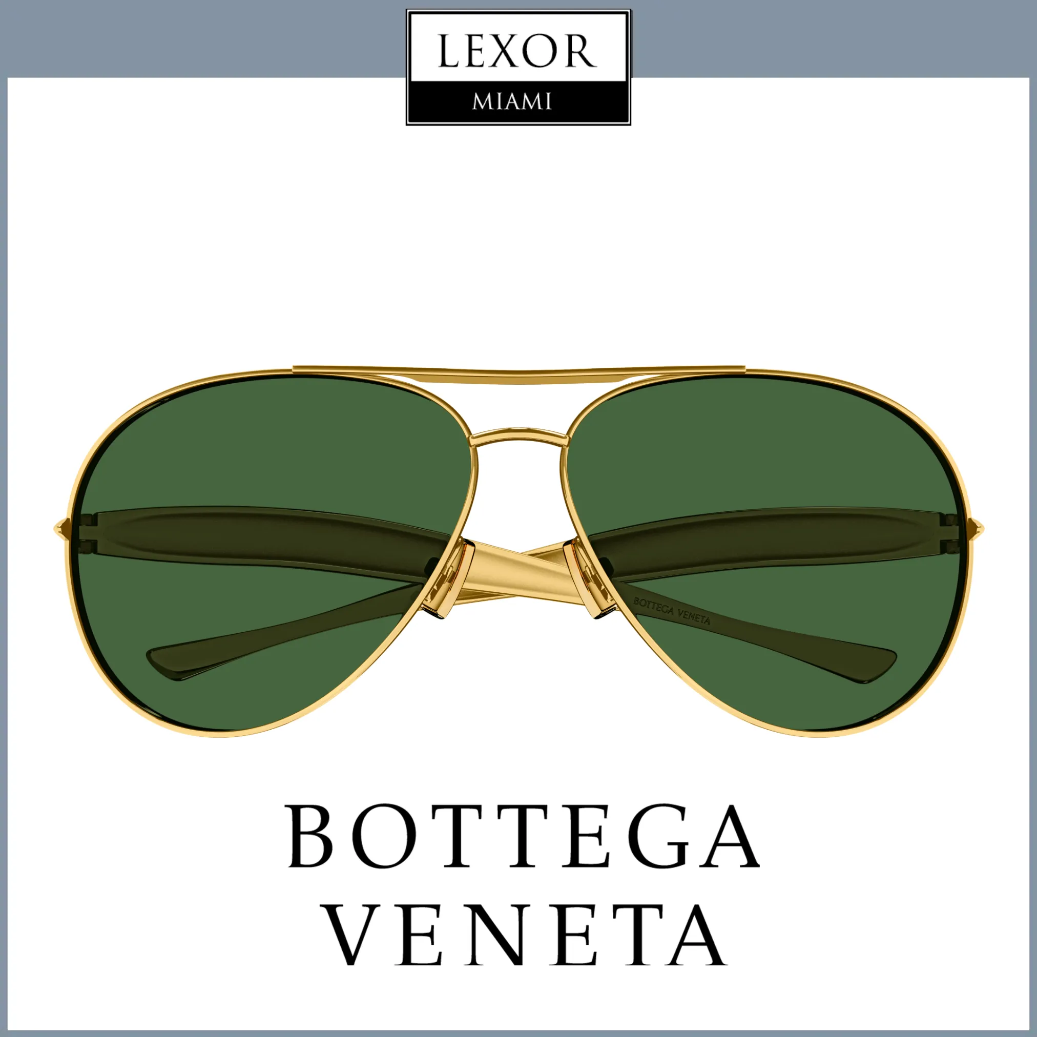 Bottega Veneta Sunglasses BV1305S-001 64 64 MAN METAL upc 889652491486