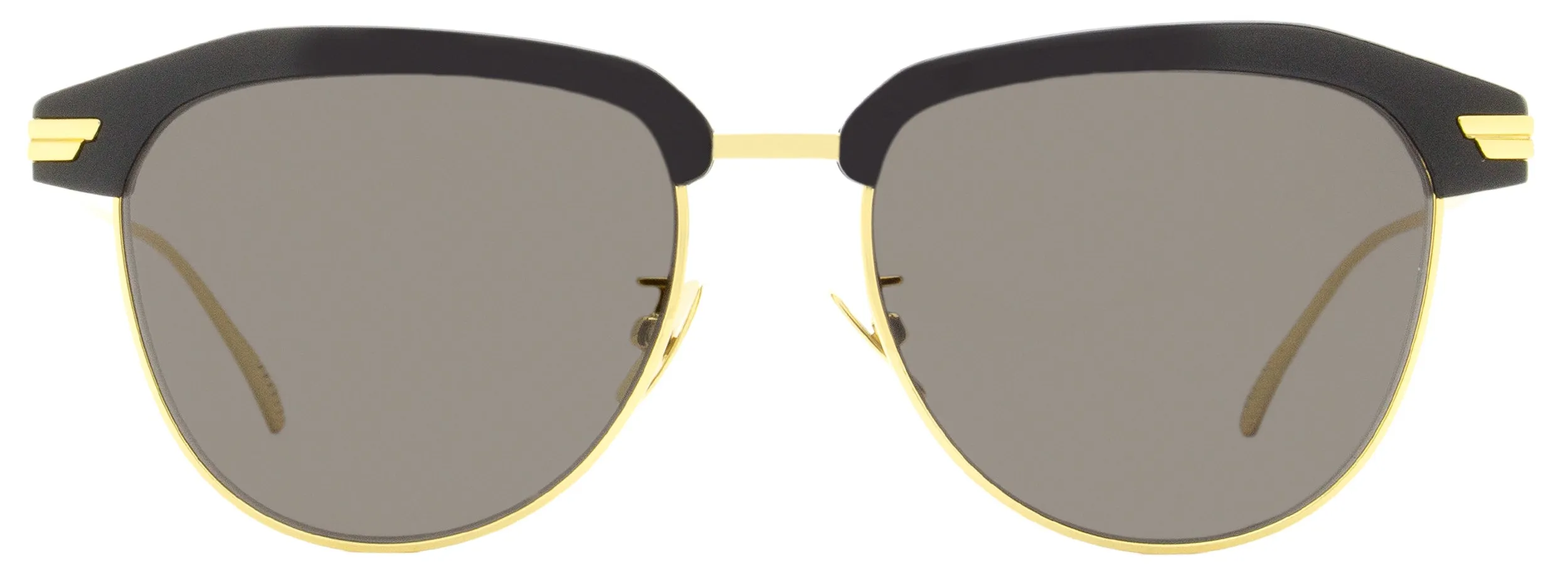 Bottega Veneta Unisex Alternative Fit Sunglasses BV1112SA 001 Black/Gold 54mm