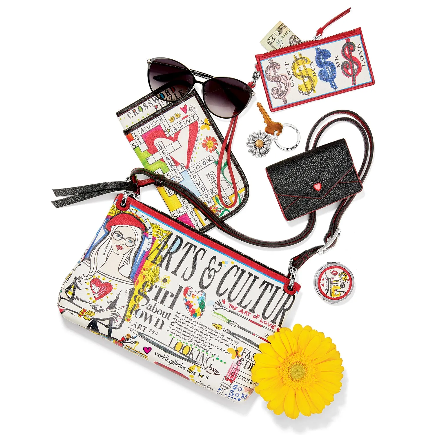 Brighton Daisy Dee Key Fob