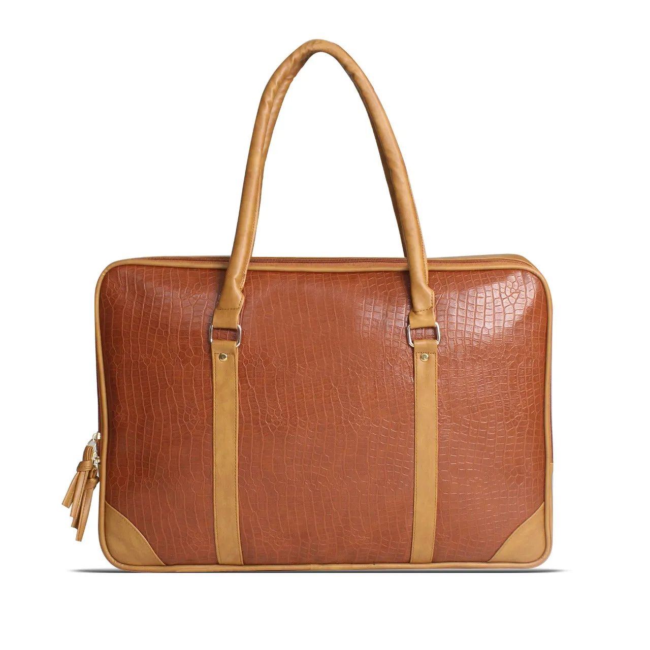 Brown Vegan Leather Album Bag