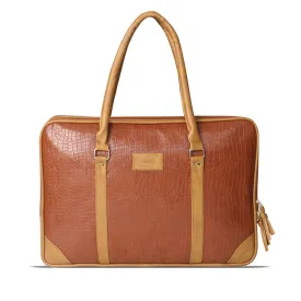 Brown Vegan Leather Album Bag