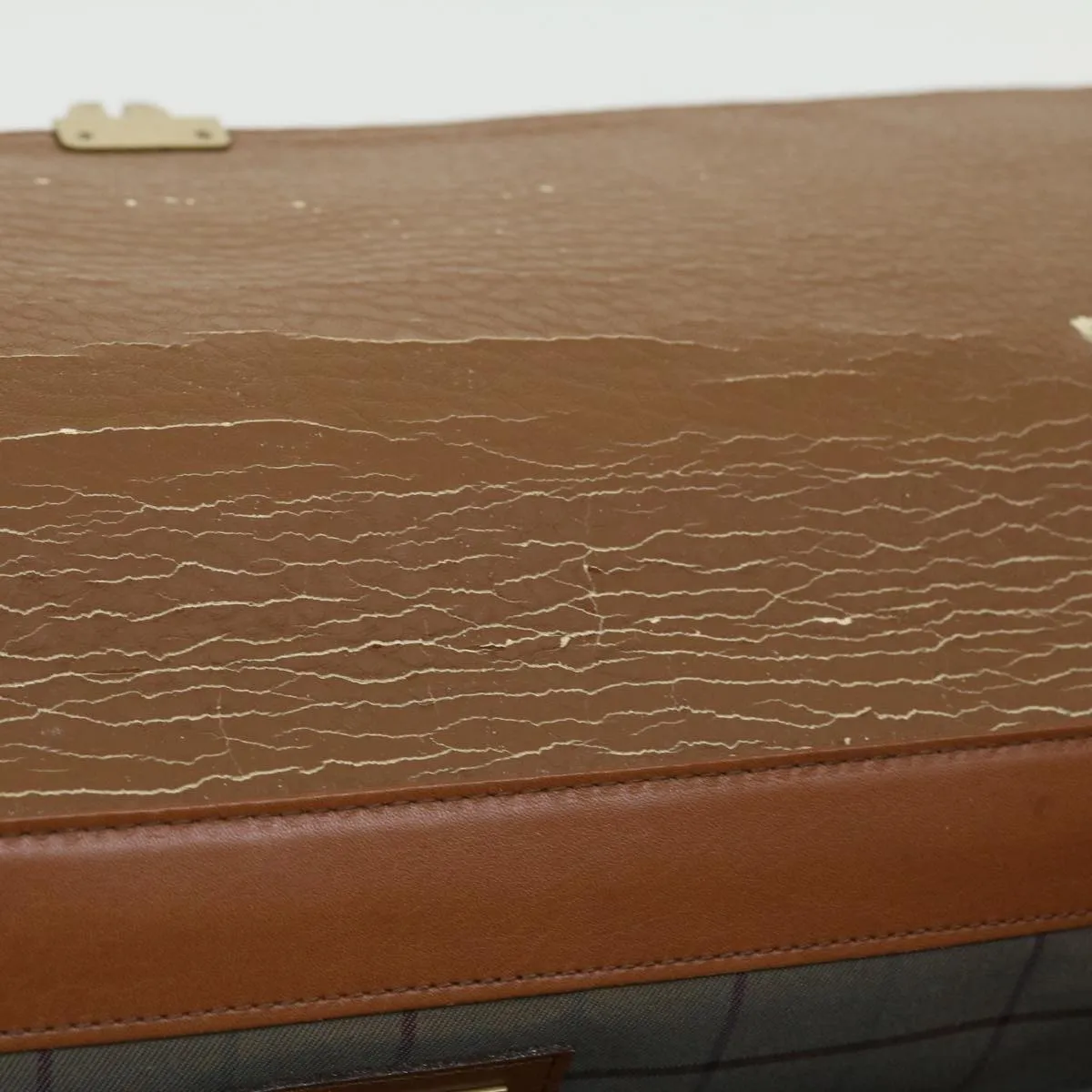 BURBERRYSs Briefcase Leather Brown Auth bs7549