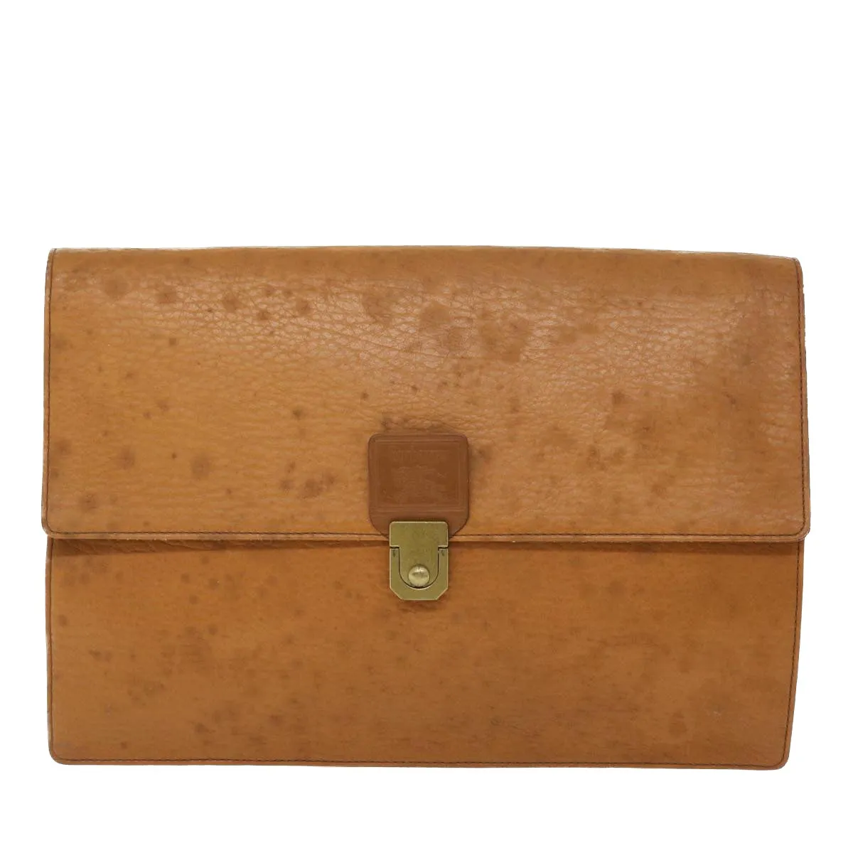 BURBERRYSs Briefcase Leather Brown Auth bs7549