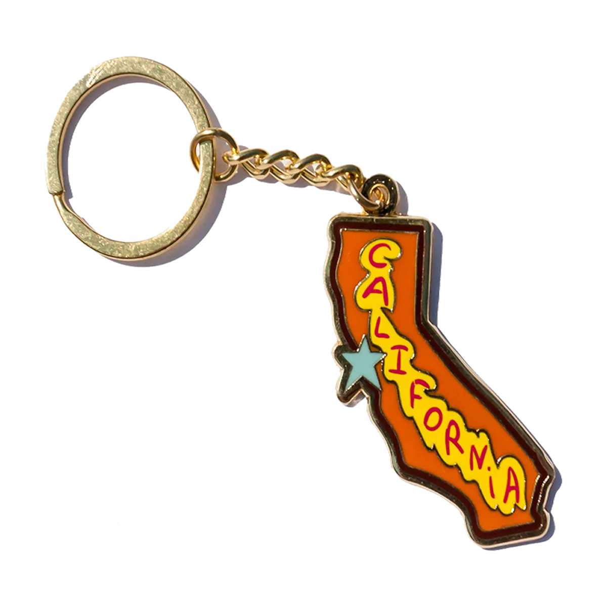 California State of Mind Keychain