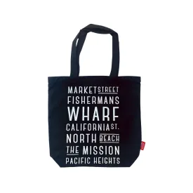 California Subway Sign Tote Bag