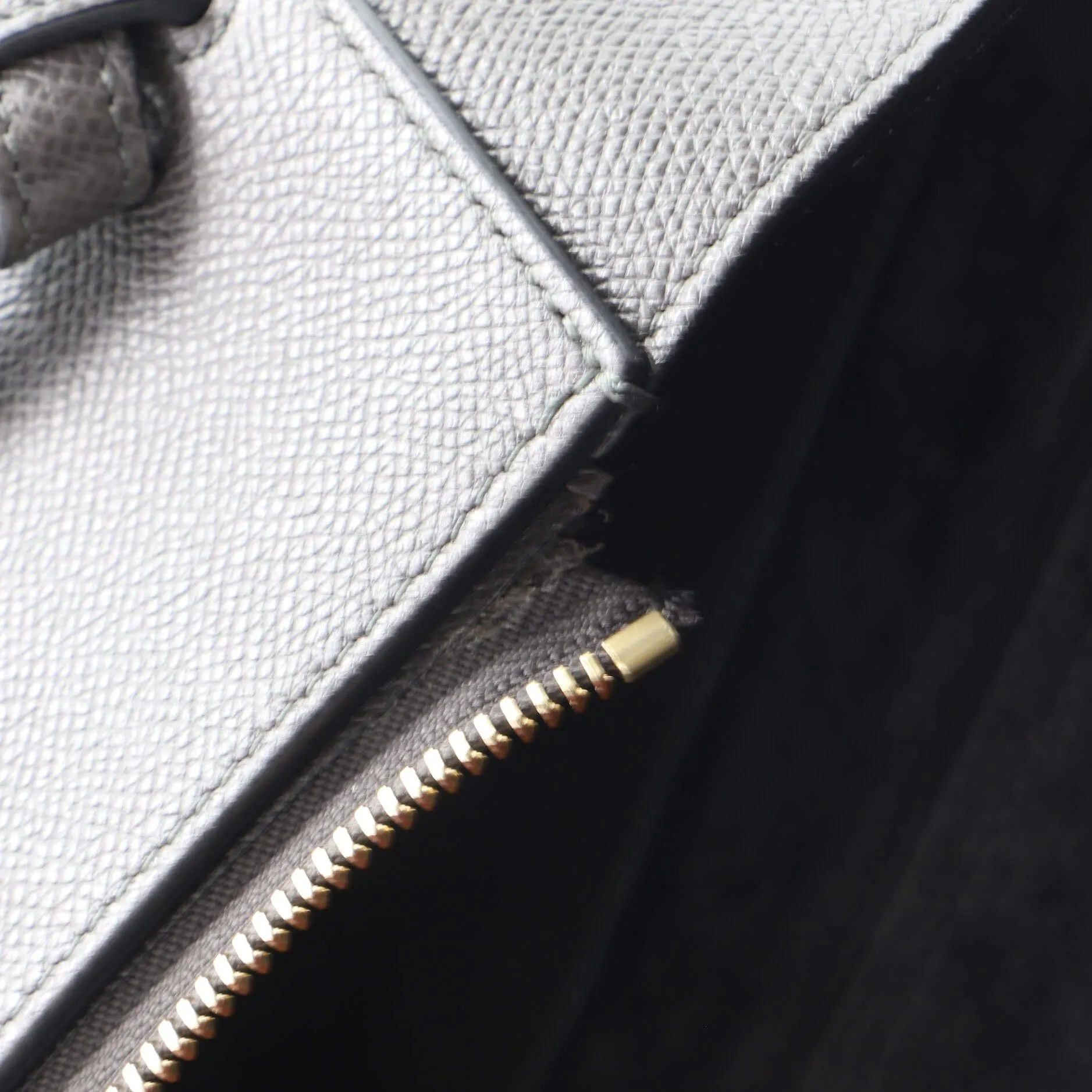 CELINE BELT BAG TEXTURED LEATHER MICRO