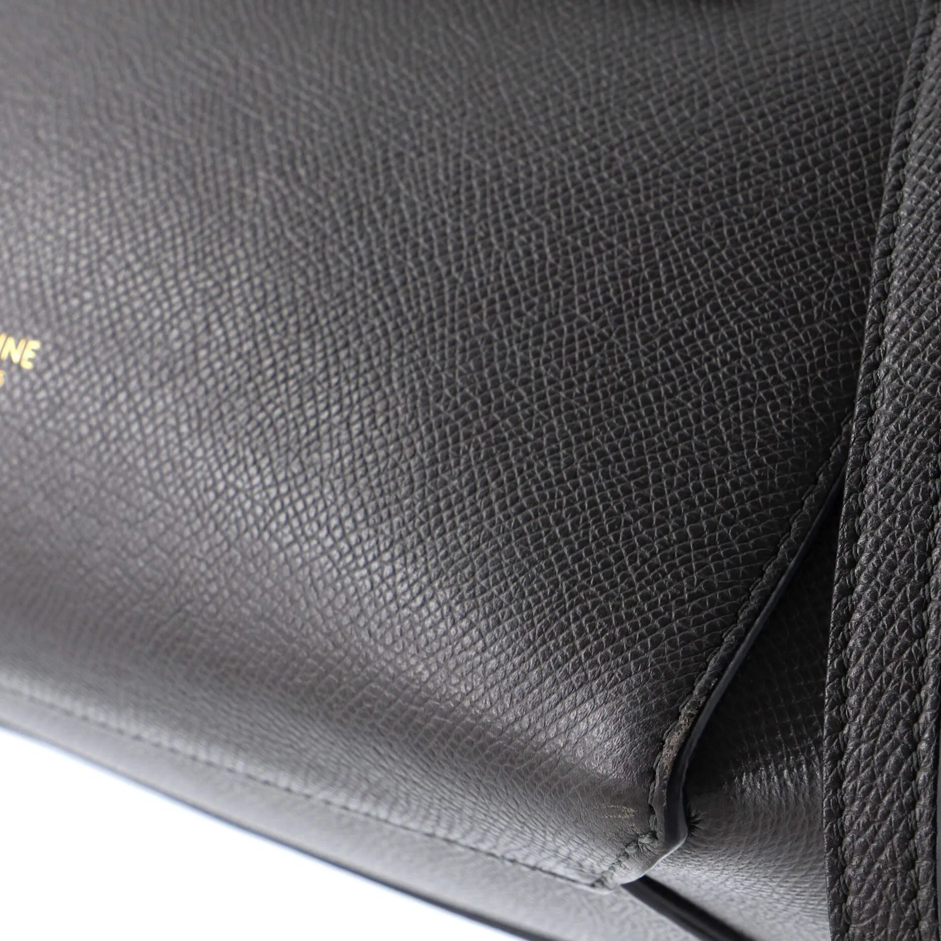 CELINE BELT BAG TEXTURED LEATHER MICRO