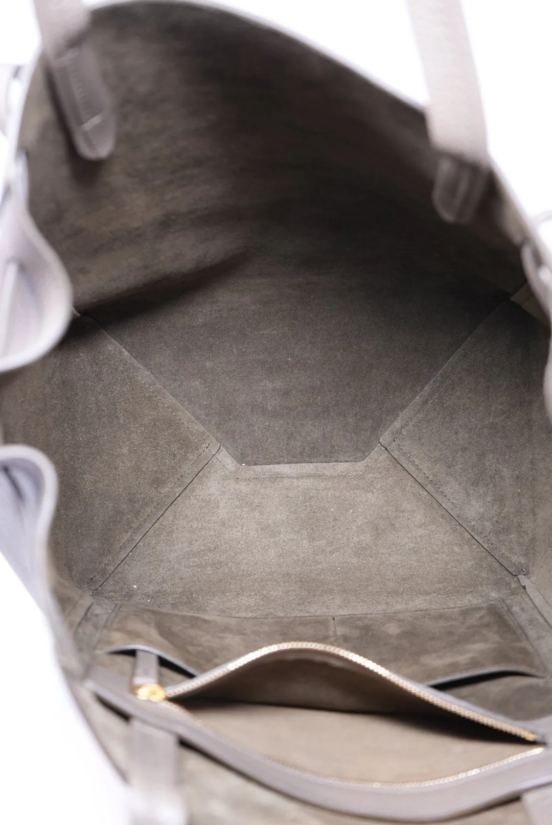Celine Cabas Tote Calfskin Grey