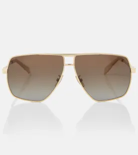 Celine Eyewear Square Sunglasses, Gold