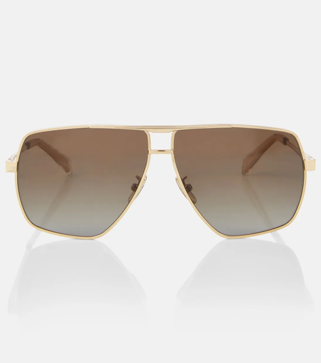 Celine Eyewear Square Sunglasses, Gold