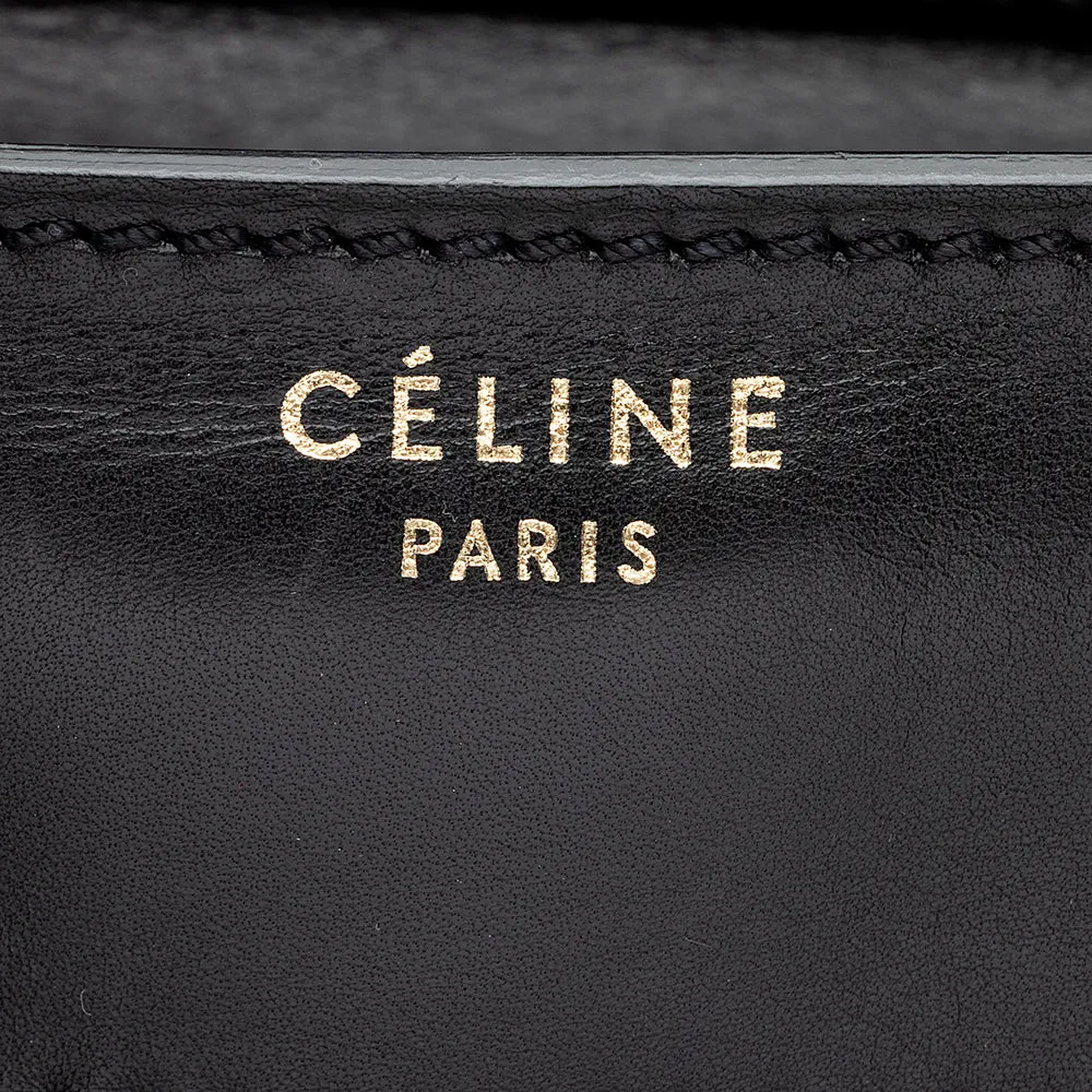 Celine Linen Calfskin Mini Luggage Tote