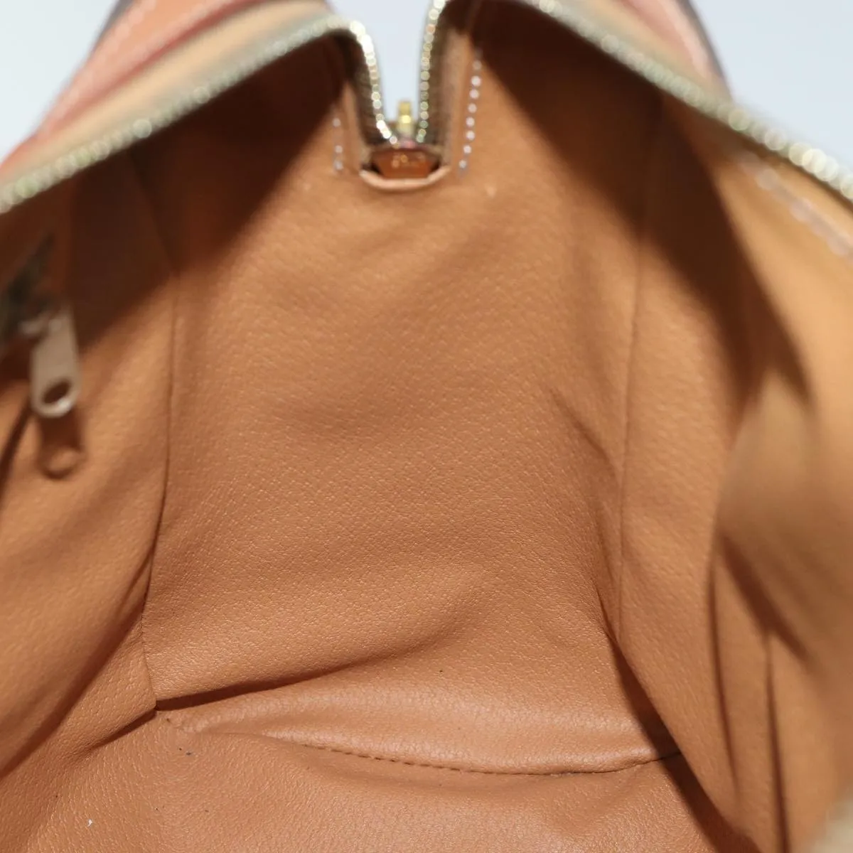 CELINE Macadam Canvas Hand Bag PVC Brown Auth fm3343